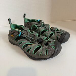 Keen Women's Whisper Waterproof Outdoor Hiking Sandals Gray Green Size 7
